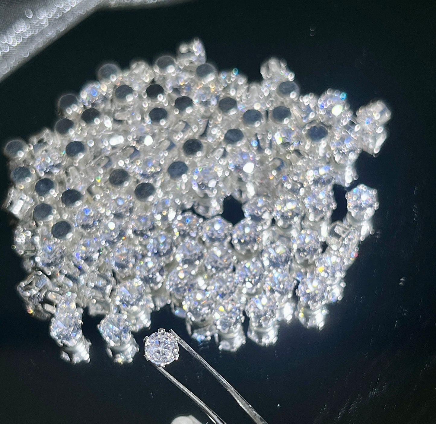 OneMillet 5A Grade Round Zirconia Beads Clear