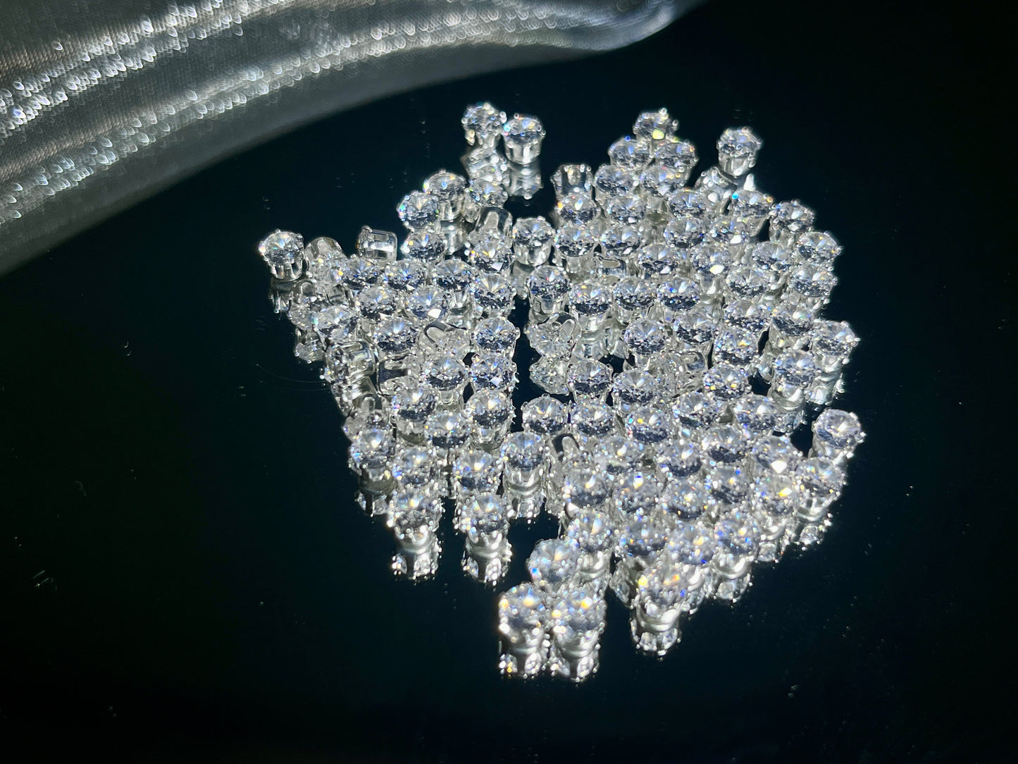 OneMillet 5A Grade Round Zirconia Beads Clear