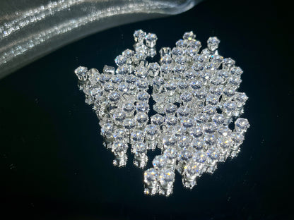 OneMillet 5A Grade Round Zirconia Beads Clear