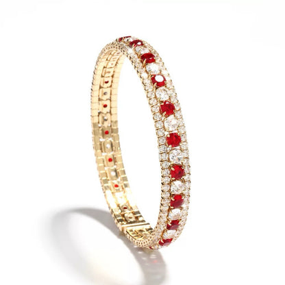 Handgefertigtes Perlen- und Aquamarinarmband