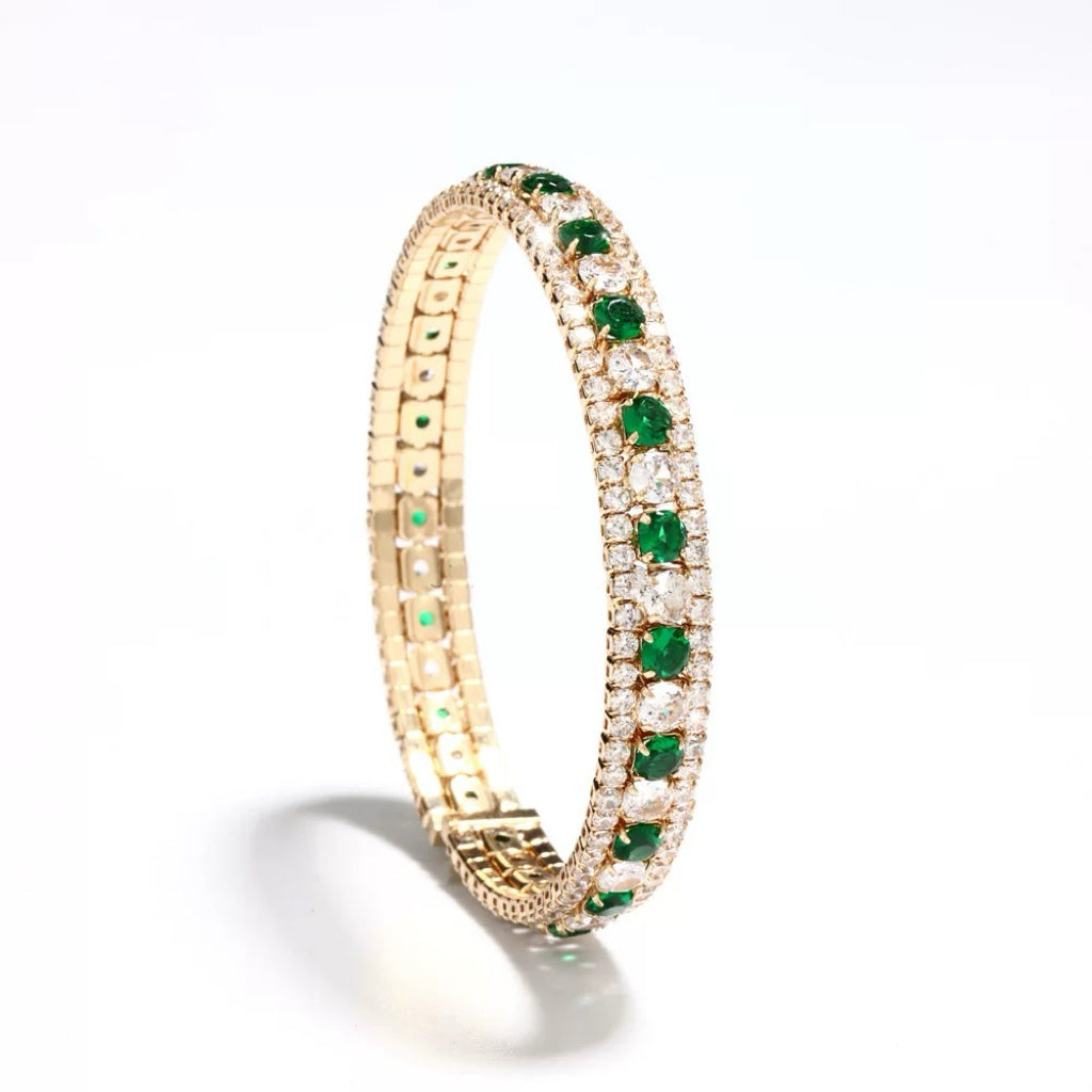 Handgefertigtes Perlen- und Aquamarinarmband