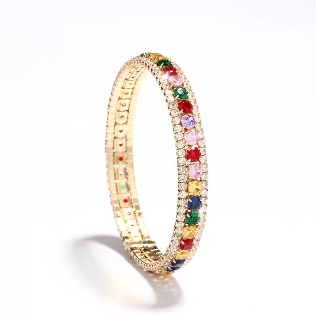 Handgefertigtes Perlen- und Aquamarinarmband