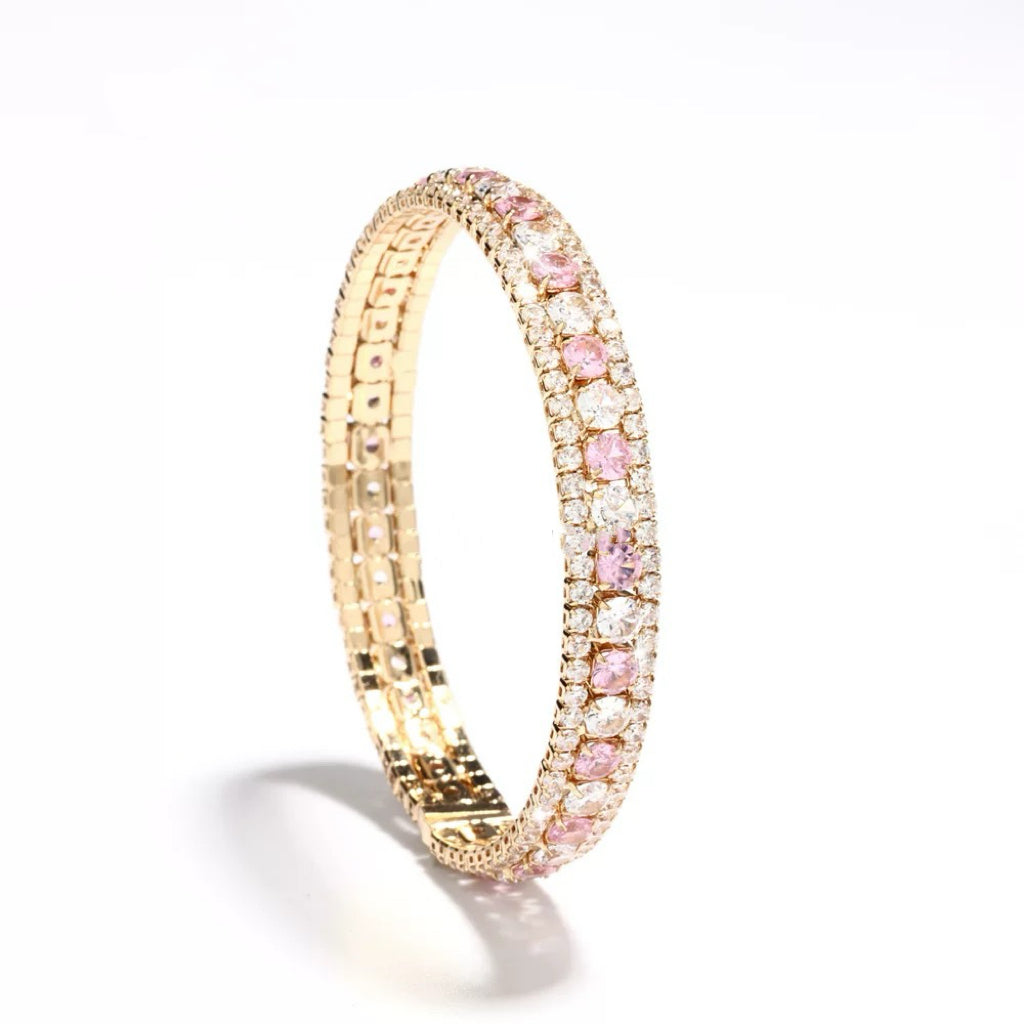 Handgefertigtes Perlen- und Aquamarinarmband