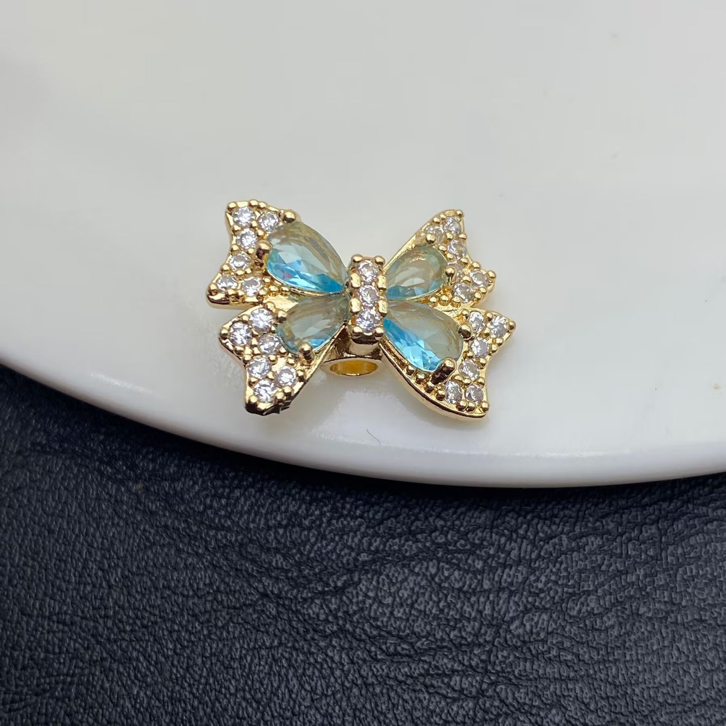 Butterfly Zircon Spacer Beads for Jewelry Making – Sparkling Crystal Charms for DIY Bracelets