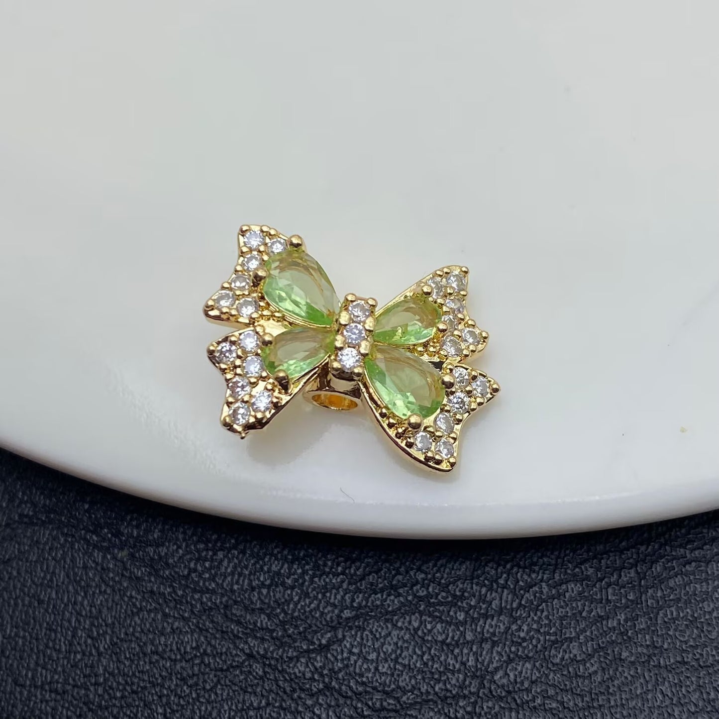 Butterfly Zircon Spacer Beads for Jewelry Making – Sparkling Crystal Charms for DIY Bracelets