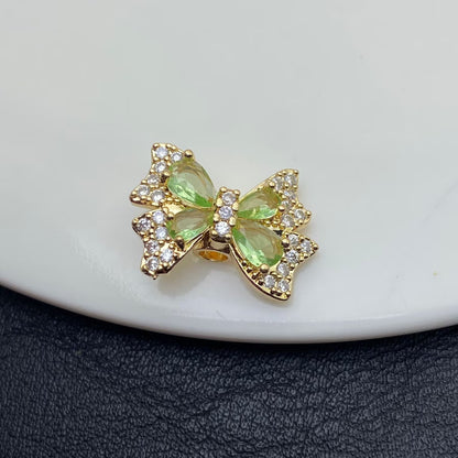 Butterfly Zircon Spacer Beads for Jewelry Making – Sparkling Crystal Charms for DIY Bracelets