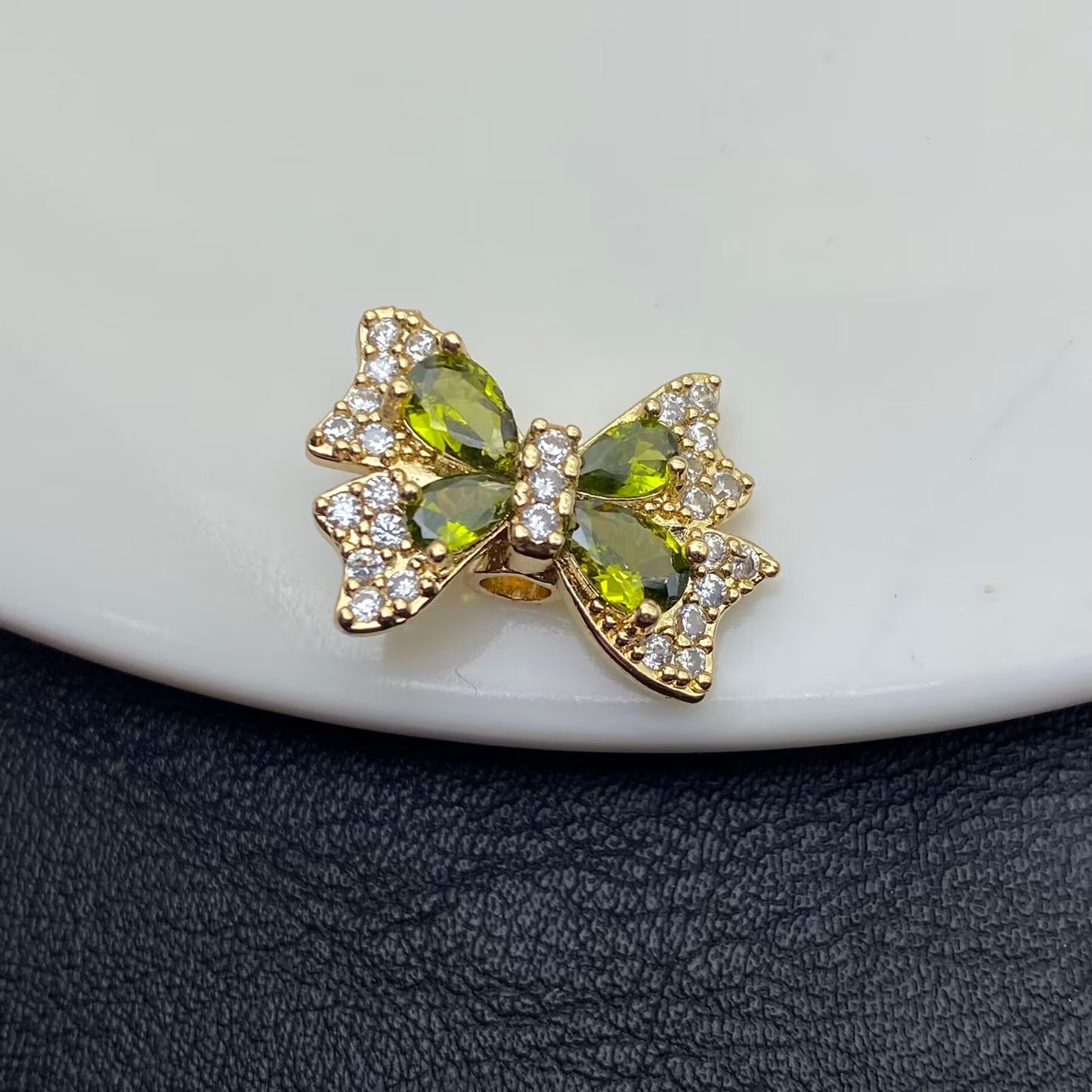 Butterfly Zircon Spacer Beads for Jewelry Making – Sparkling Crystal Charms for DIY Bracelets