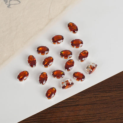 Oval Zircon Zirconia Beads DIY Accessories 5*7MM