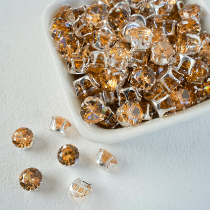 OneMillet Round Cubic Zirconia Beads 8mm