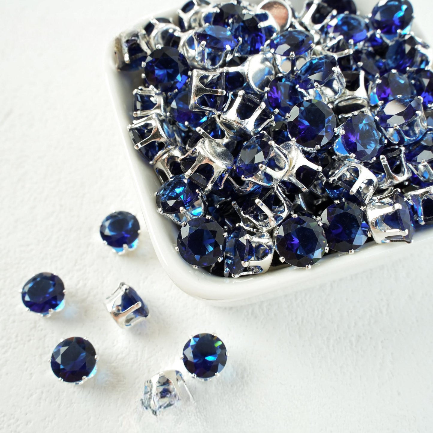 OneMillet Round Cubic Zirconia Beads 8mm