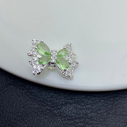 Butterfly Zircon Spacer Beads for Jewelry Making – Sparkling Crystal Charms for DIY Bracelets