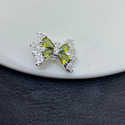 Butterfly Zircon Spacer Beads for Jewelry Making – Sparkling Crystal Charms for DIY Bracelets