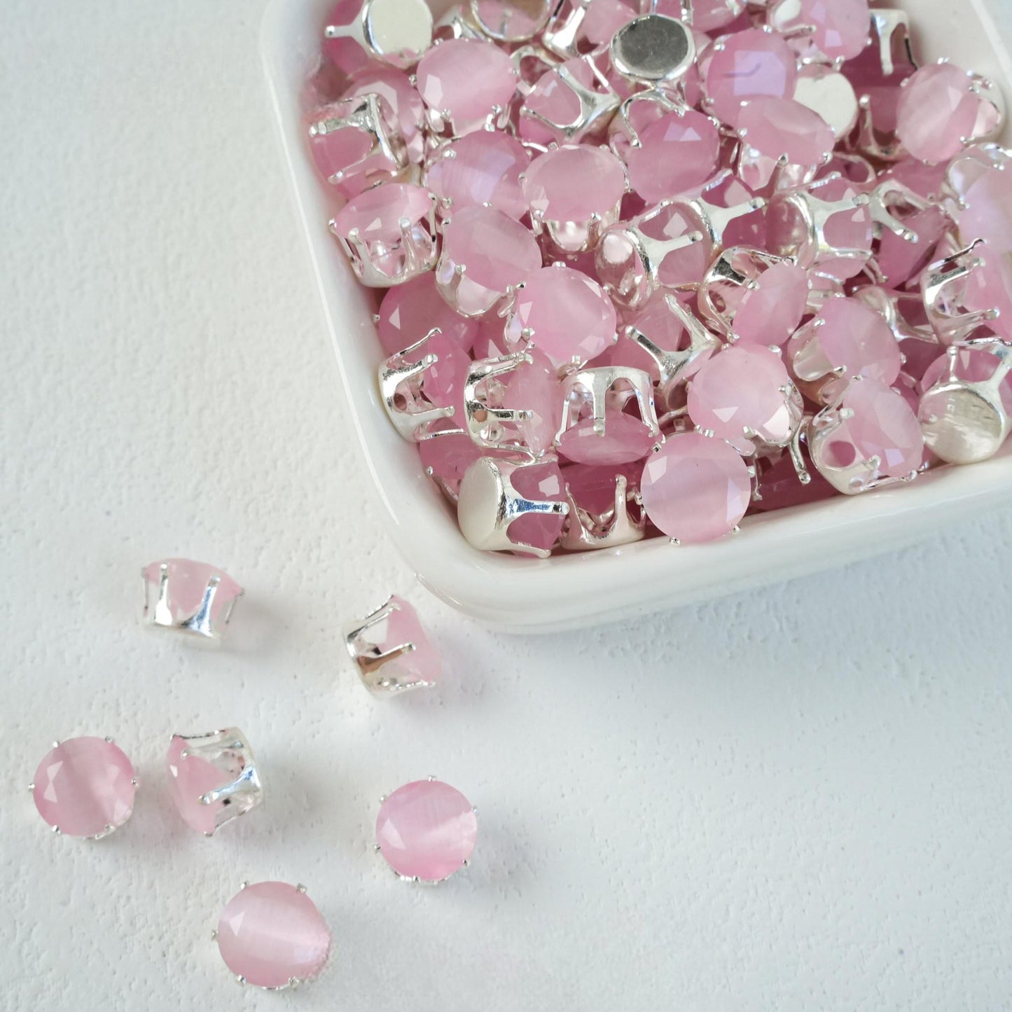 OneMillet Round Cubic Zirconia Beads 8mm