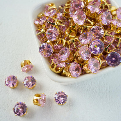 OneMillet Round Cubic Zirconia Beads 8mm