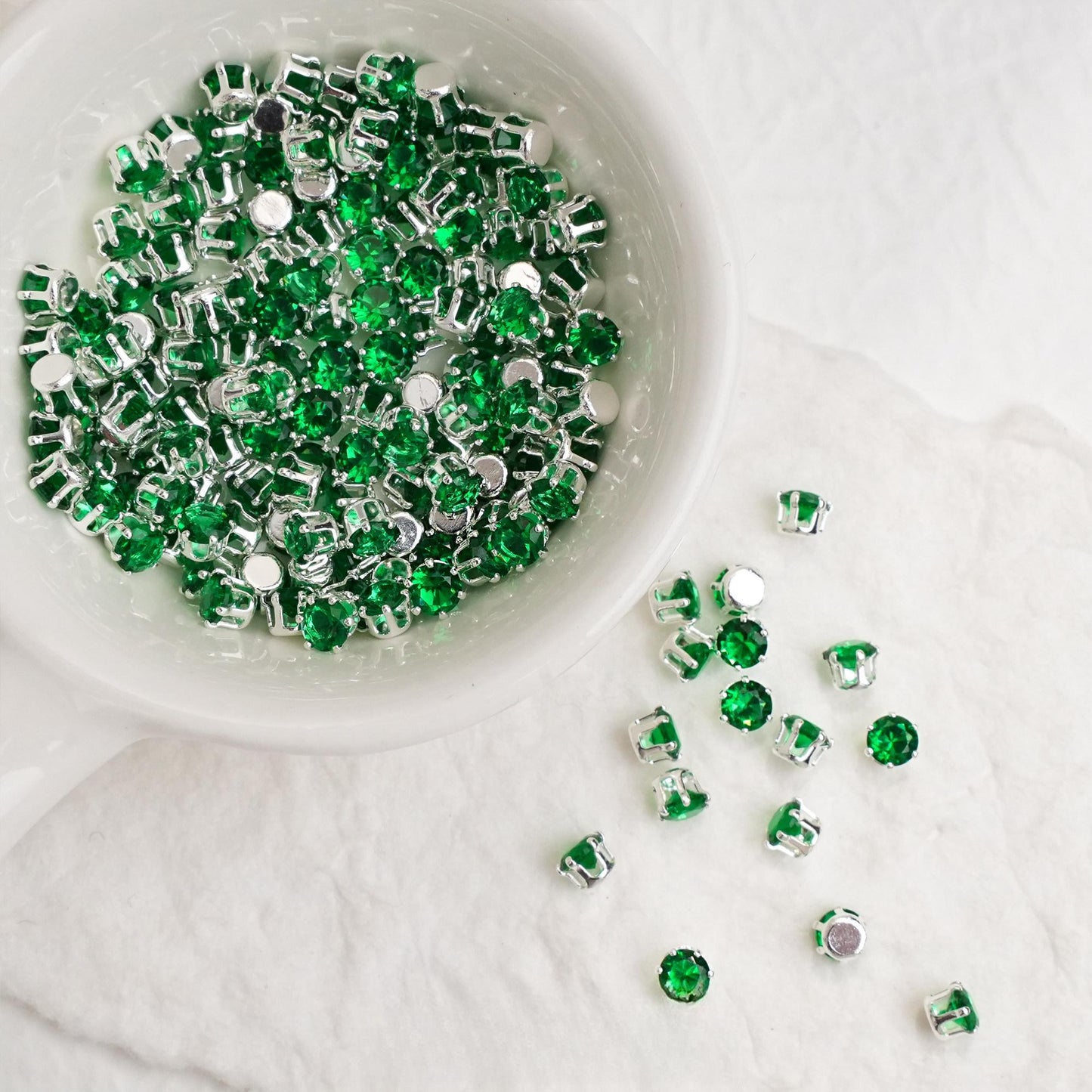 OneMillet Round Cubic Zirconia Beads 8mm