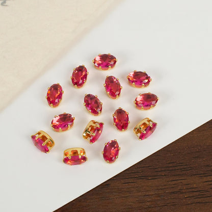 Oval Zircon Zirconia Beads DIY Accessories 4*6MM