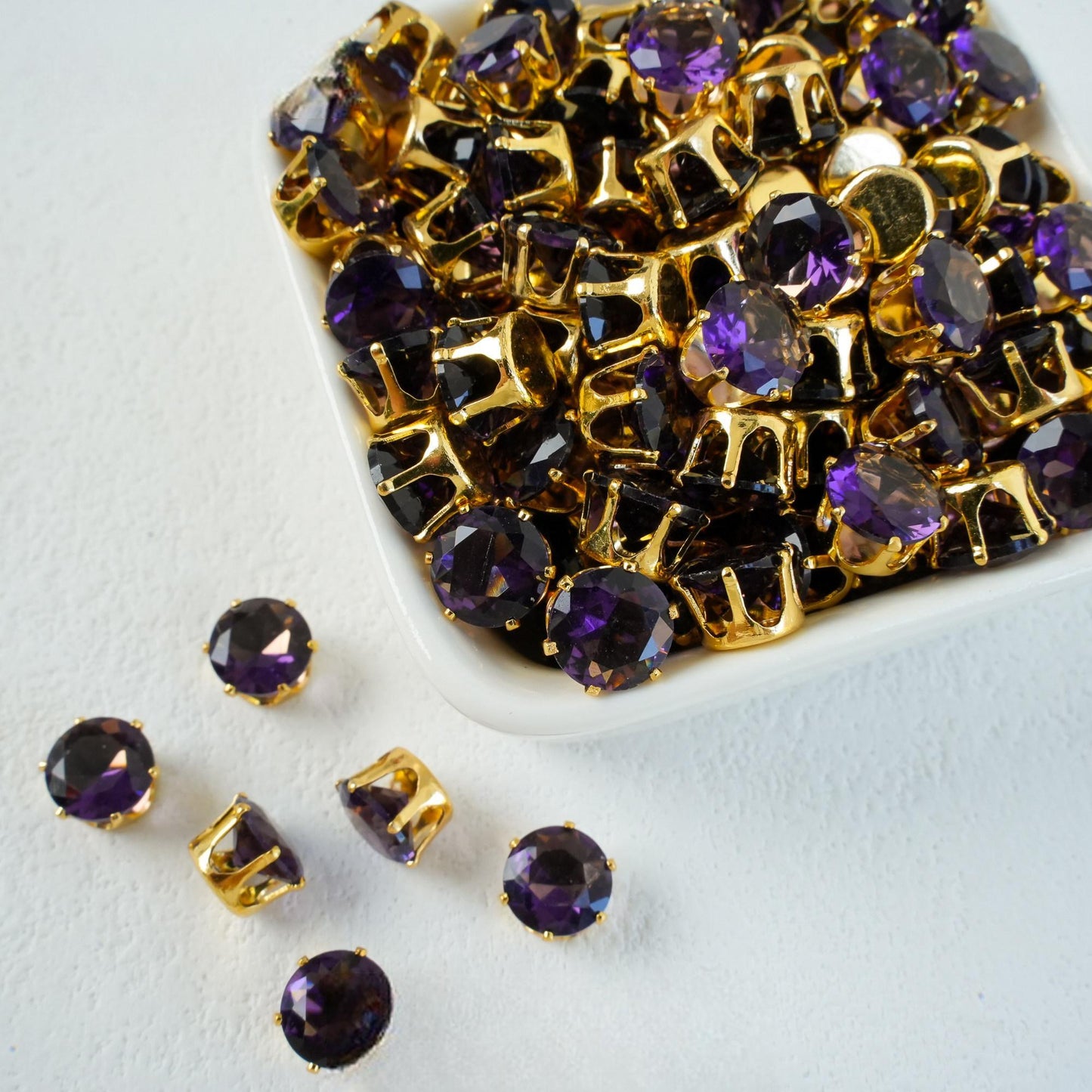 OneMillet Round Cubic Zirconia Beads 8mm