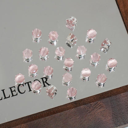 OneMillet Cat's Eye Round Zirconia Beads  5MM