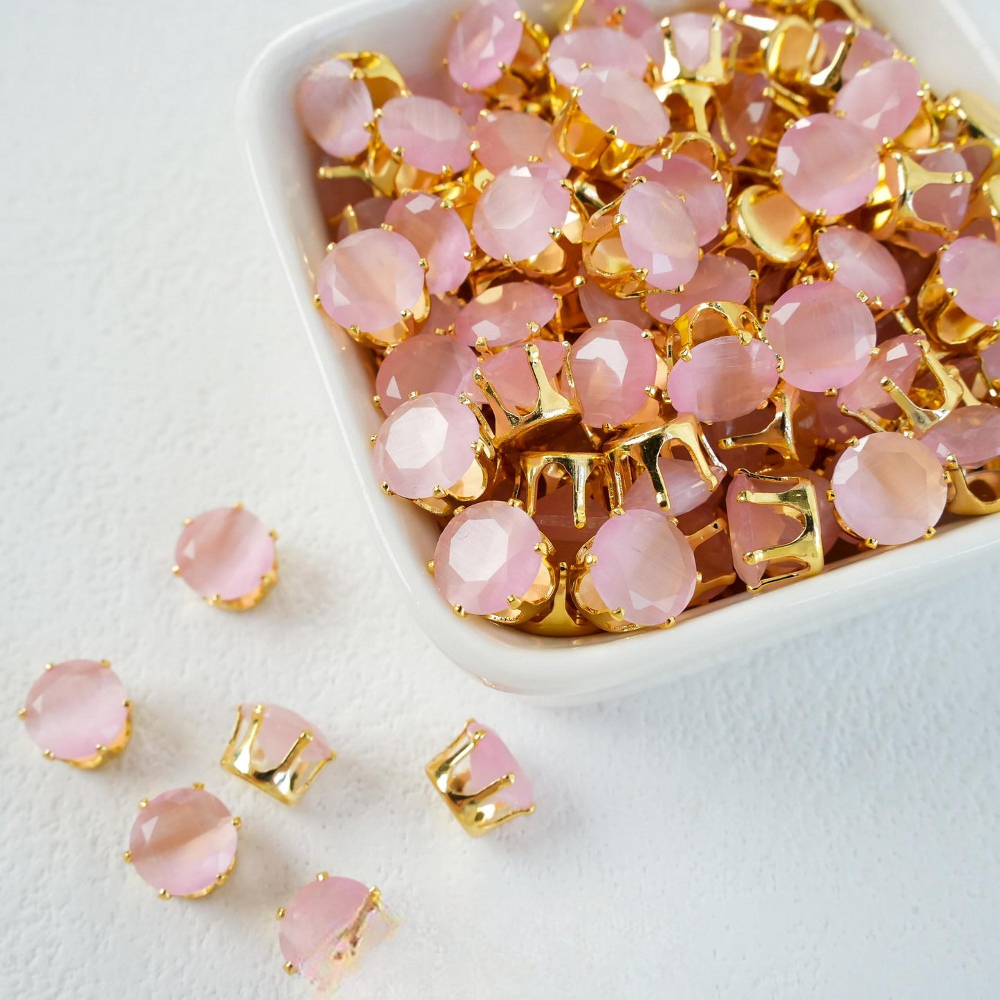 OneMillet Round Cubic Zirconia Beads 8mm