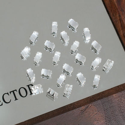 OneMillet Cat Eye Rectangle Zircon Beads 3*5.5MM
