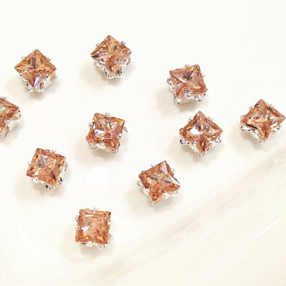 OneMillet Square Zirconia Beads  5*5MM