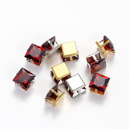 OneMillet Square Zirconia Beads  5*5MM