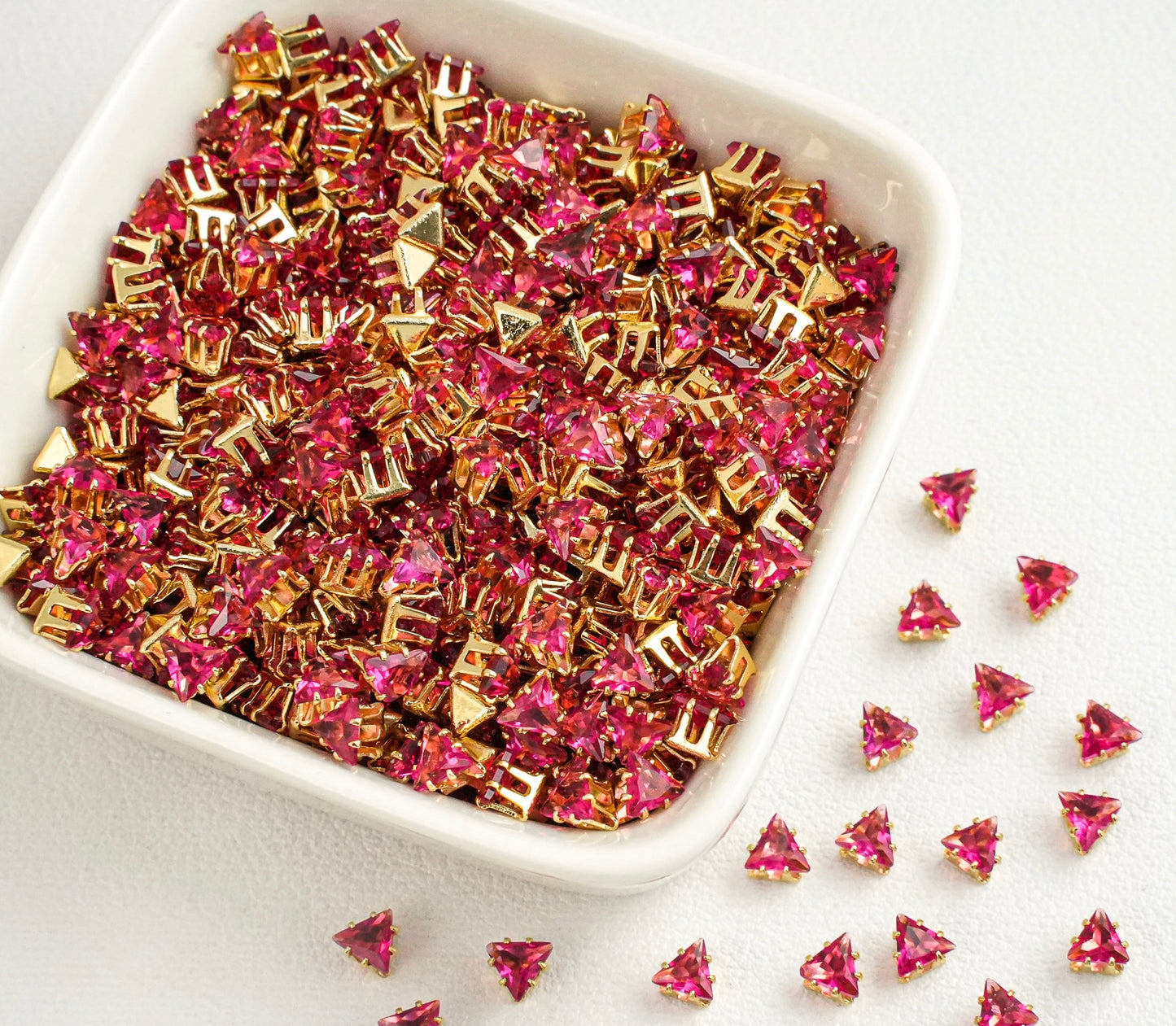 OneMillet Triangle Zirconia Beads 4MM