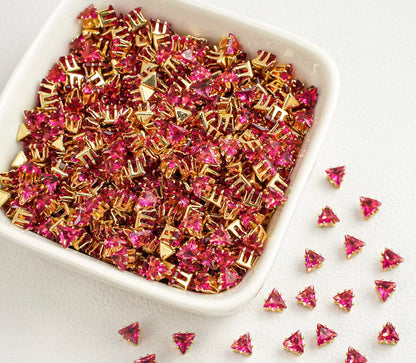 OneMillet Triangle Zirconia Beads 4MM