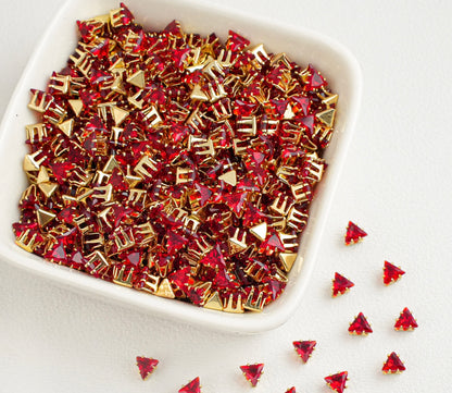 OneMillet Triangle Zirconia Beads 4MM