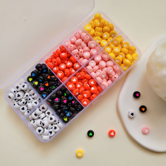 DIY Kits Herzen Perlen Armband Halskette Zubehör