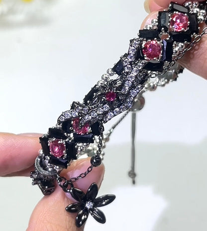 Pulsera de aguamarina y perla hecha a mano