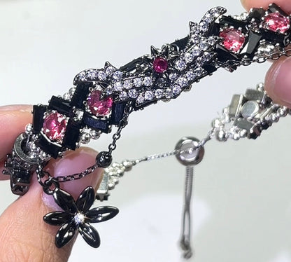 Pulsera de aguamarina y perla hecha a mano