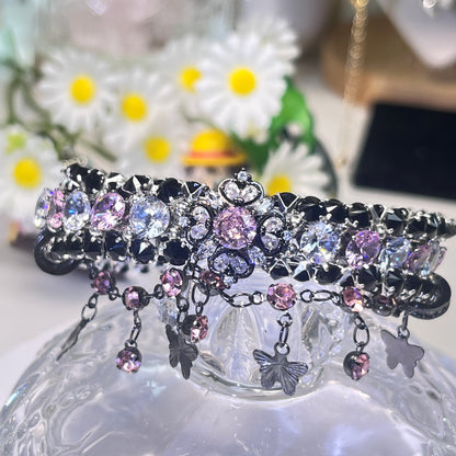 Pulsera de aguamarina y perla hecha a mano