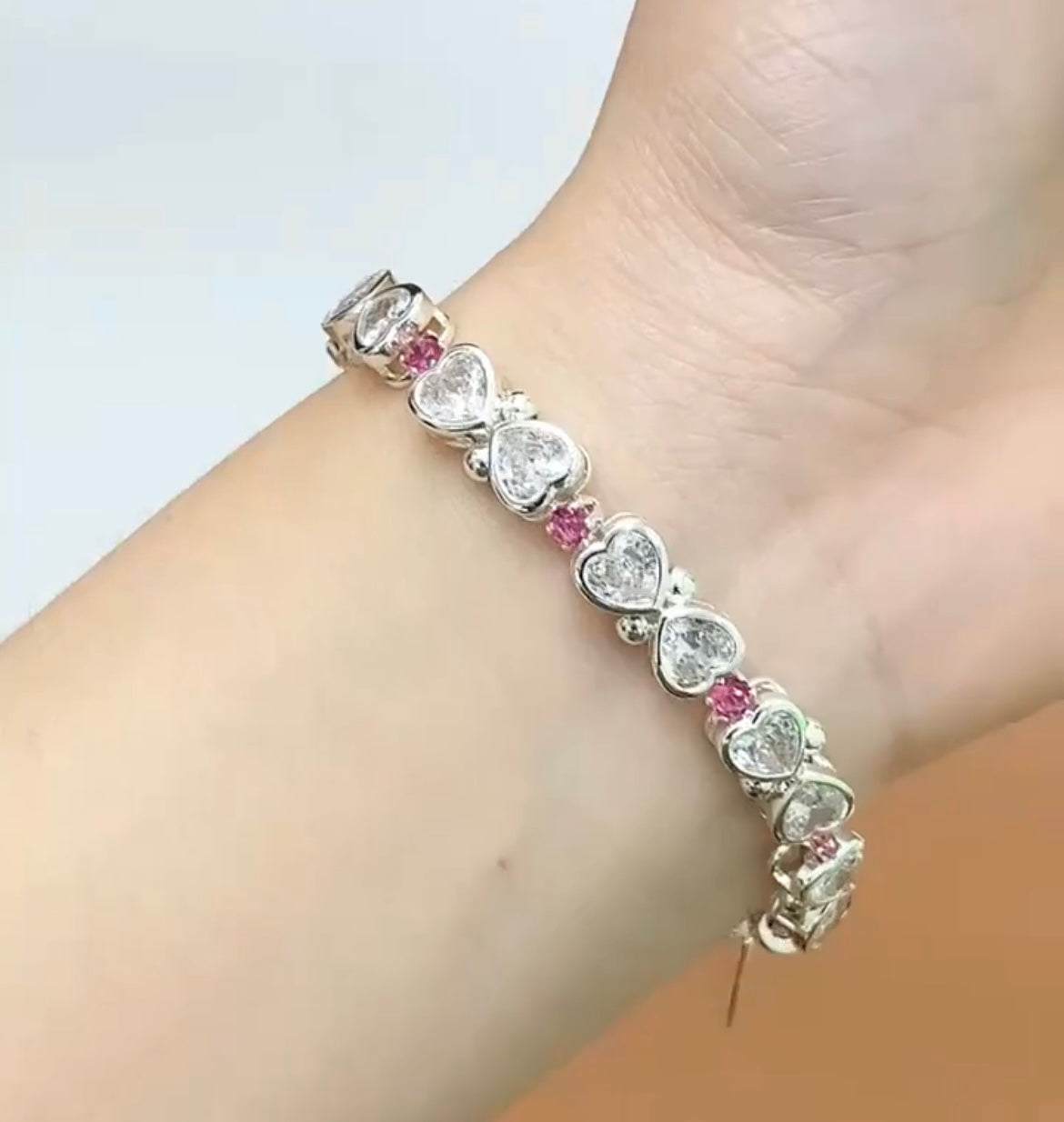 Pulsera de aguamarina y perla hecha a mano