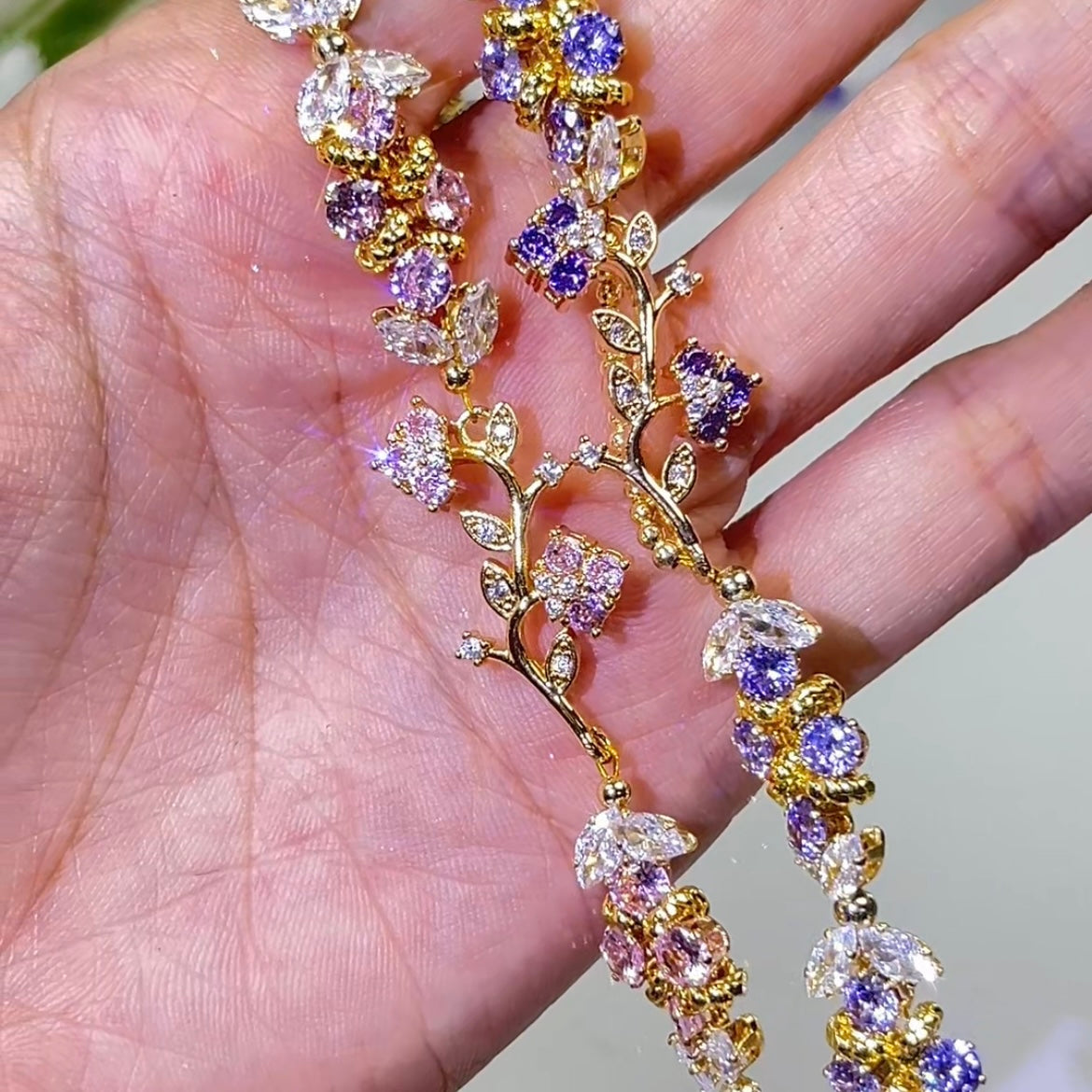 Pulsera de aguamarina y perla hecha a mano