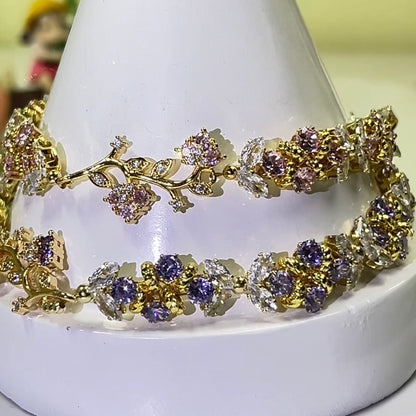 Pulsera de aguamarina y perla hecha a mano