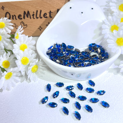 OneMillet Black-Base Marquise  Zirconia Stone 3×6mm