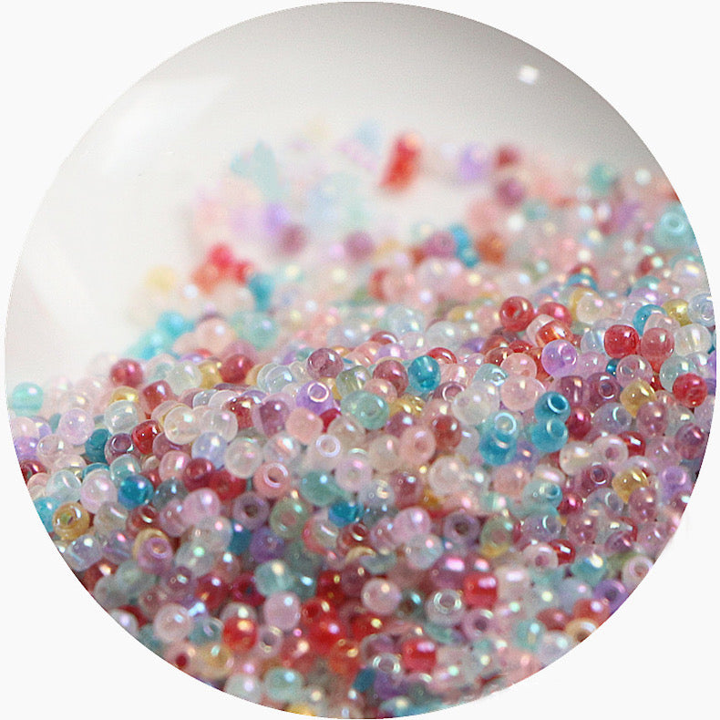 Pulsera de cuentas de arroz cremoso de primera calidad con forma de nube, cuentas para hacer tú mismo para joyería