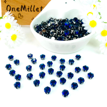 OneMillet Black-Base Round Zirconia Stone 4mm