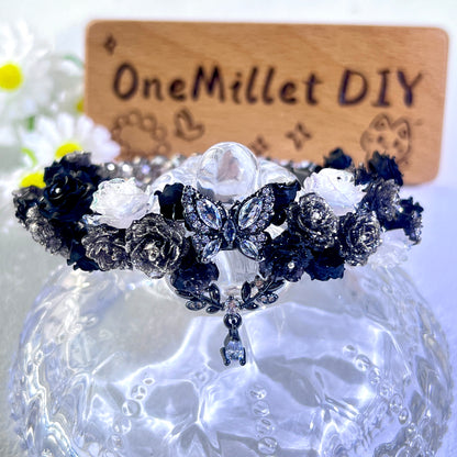 Pulsera de aguamarina y perla hecha a mano