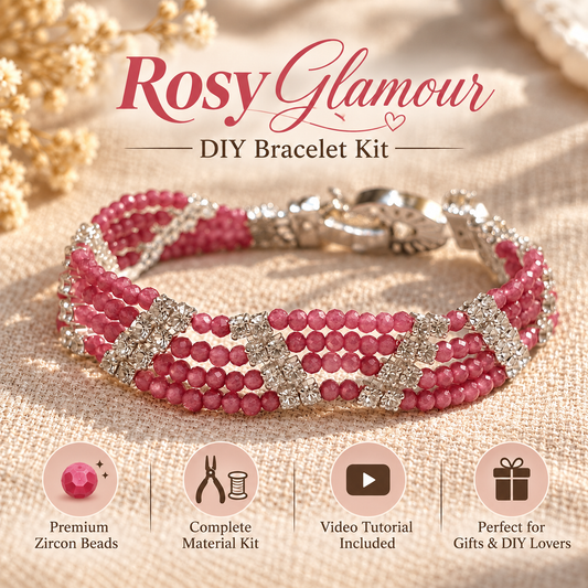 OneMillet Zirconia Bracelet Kit–M1002 All-in-One DIY Kit Handmade Jewelry Material Kit