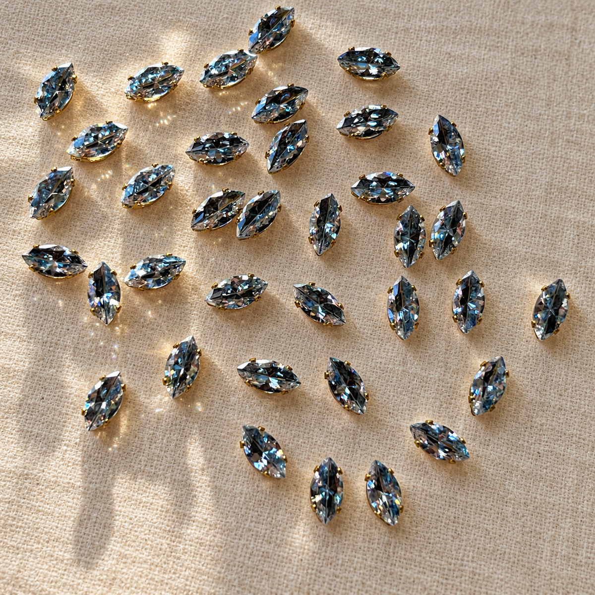 Two-Tone Smoky Blue & Black Marquise 5A Cubic Zirconia Beads  4*8mm