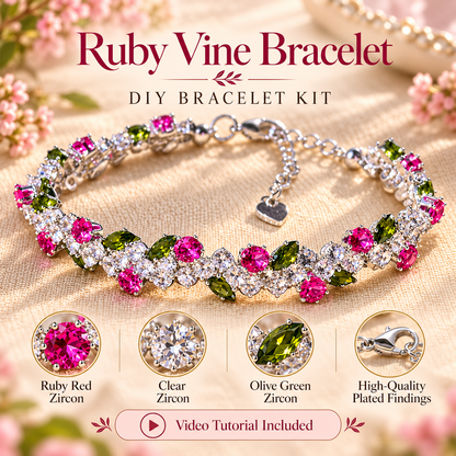 OneMillet Zirconia Bracelet Kit–M1012 All-in-One DIY Kit Handmade Jewelry Material Kit