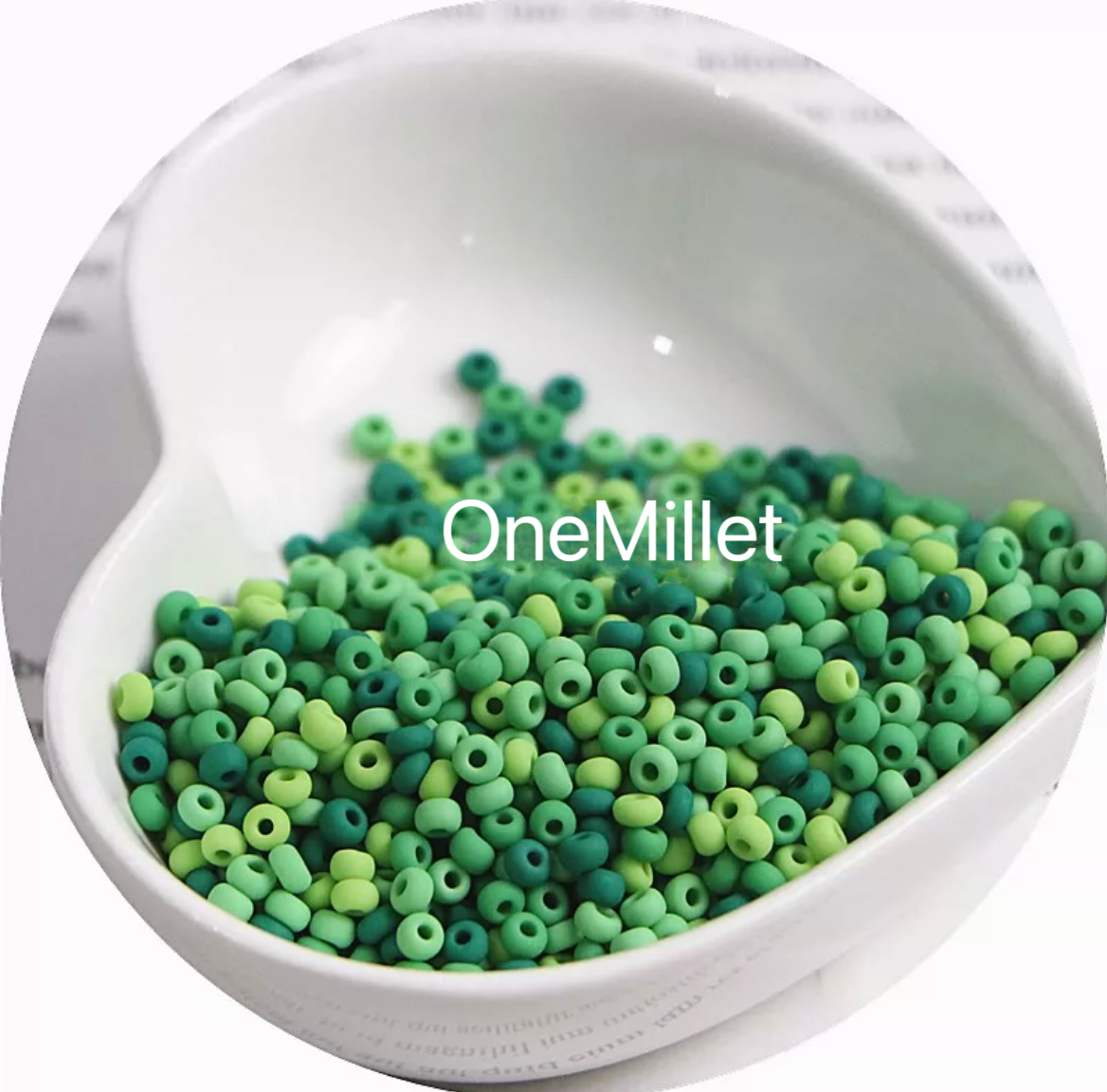 Perlas de semillas mate de 3 mm: alta calidad, resistentes a la decoloración