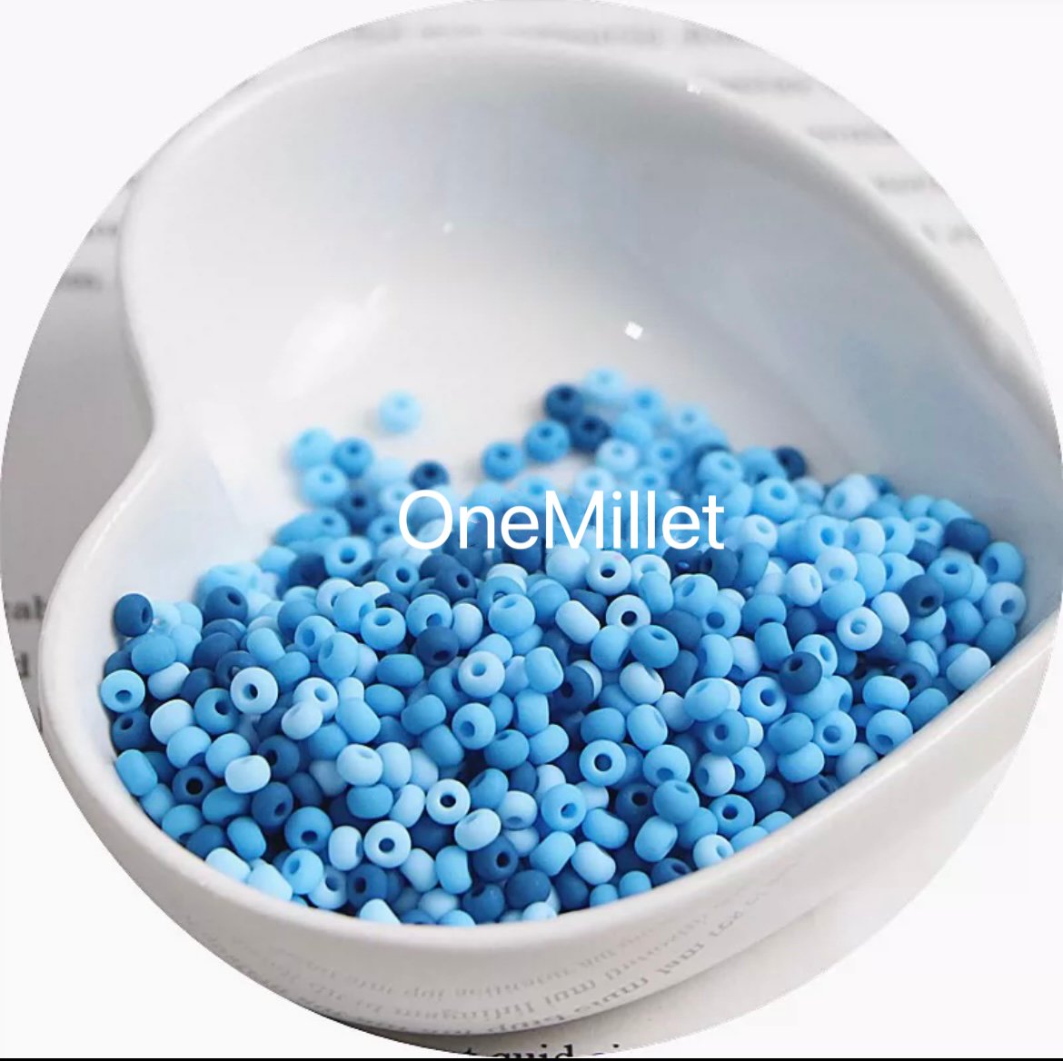 Perlas de semillas mate de 3 mm: alta calidad, resistentes a la decoloración