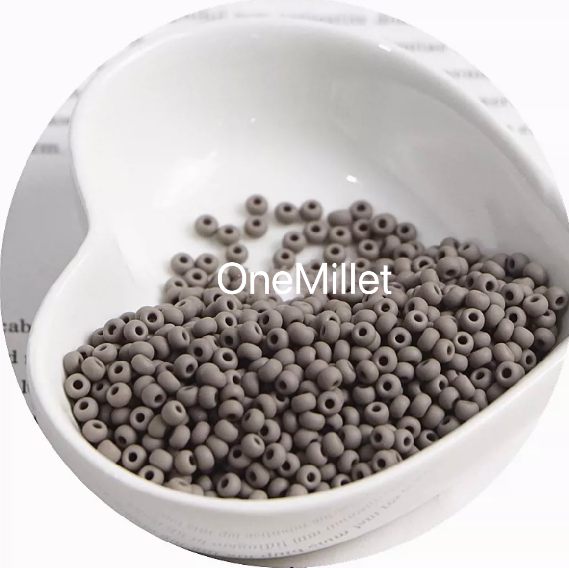 Perlas de semillas mate de 3 mm: alta calidad, resistentes a la decoloración