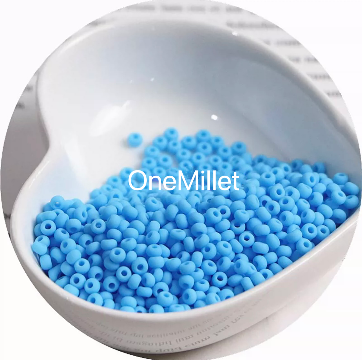 Perlas de semillas mate de 3 mm: alta calidad, resistentes a la decoloración