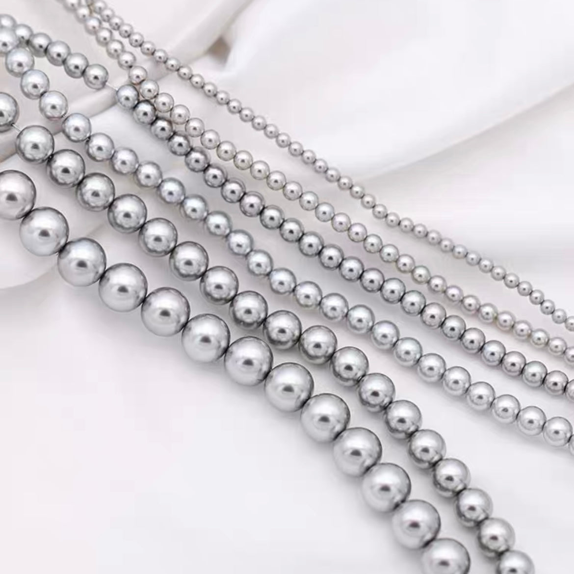 Cuentas de concha natural de 4 mm para hacer tú mismo