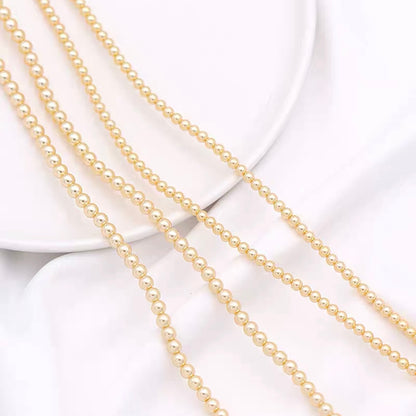 4mm natürliche Muschelperlen DIY Perlen