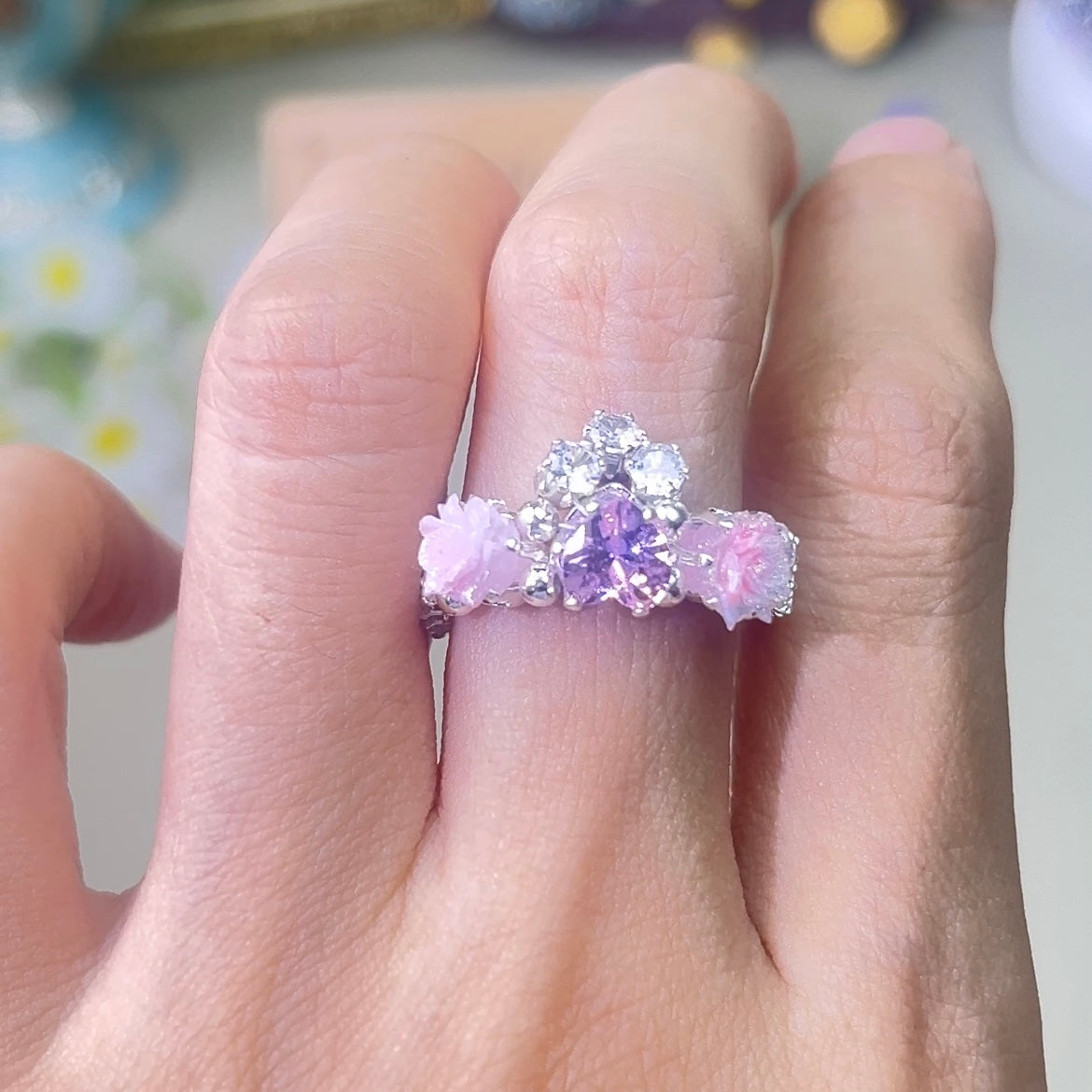 Pulsera de aguamarina y perla hecha a mano